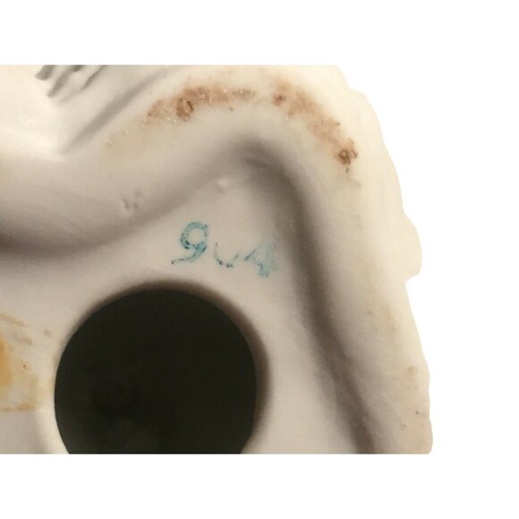 Girl with Bloomers #904 Bisque Porcelain Figurine Pink Ruffled Dress 4.5" - Picture 8 of 16